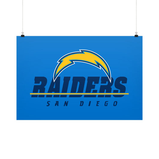 San Diego Raiders High Quality Poster