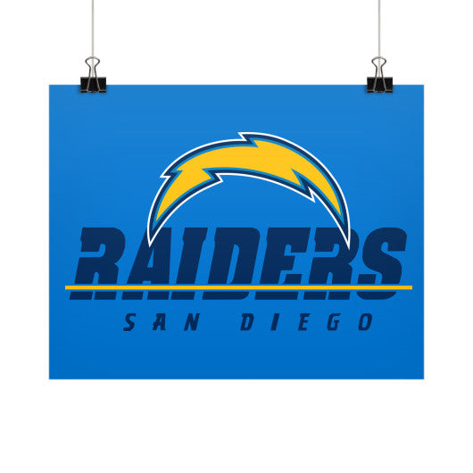 San Diego Raiders High Quality Poster