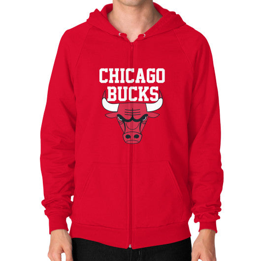 Chicago Bucks Manly Zip Hoodie